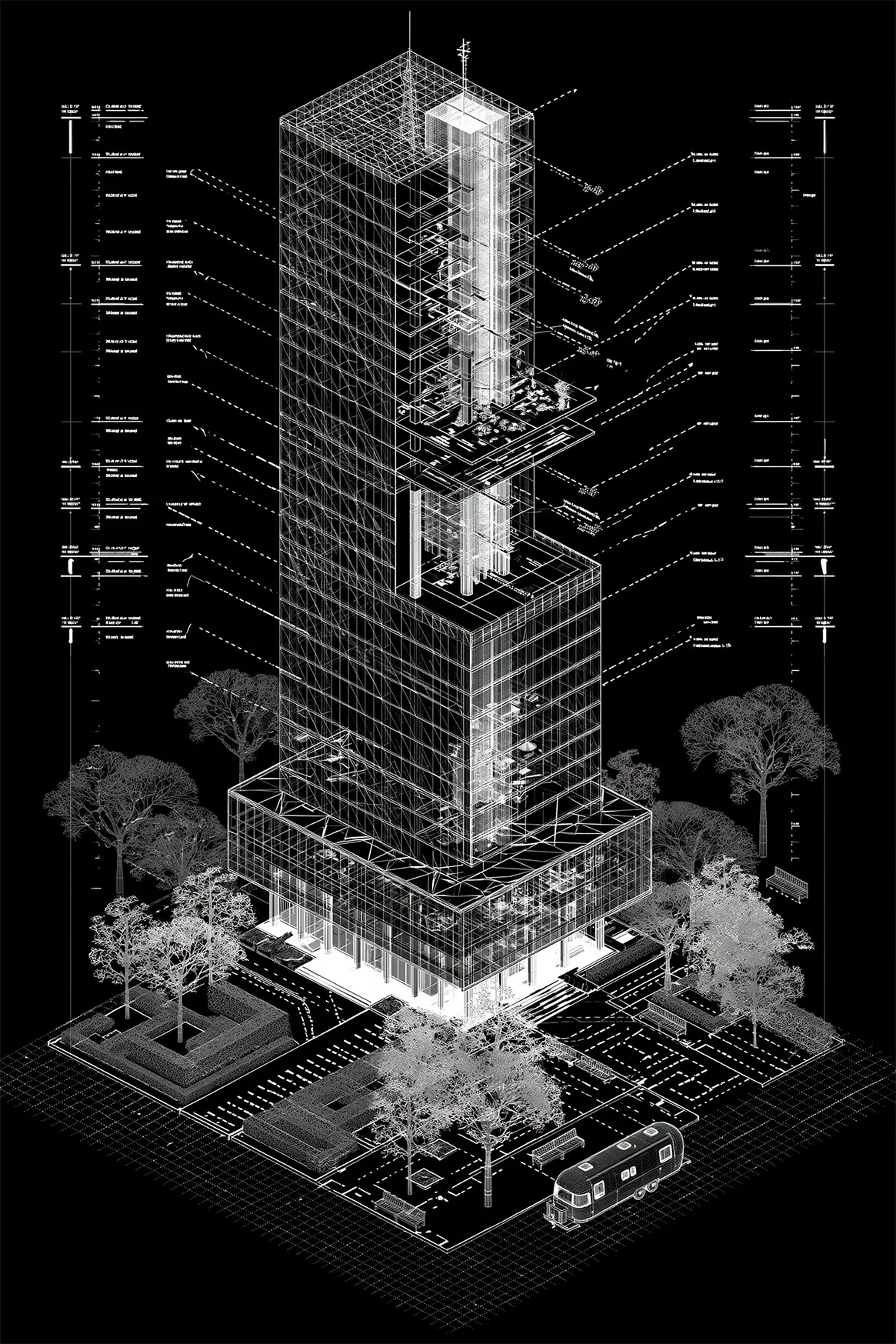 The Compound — architectural rendering of the Return to Eden building and grounds